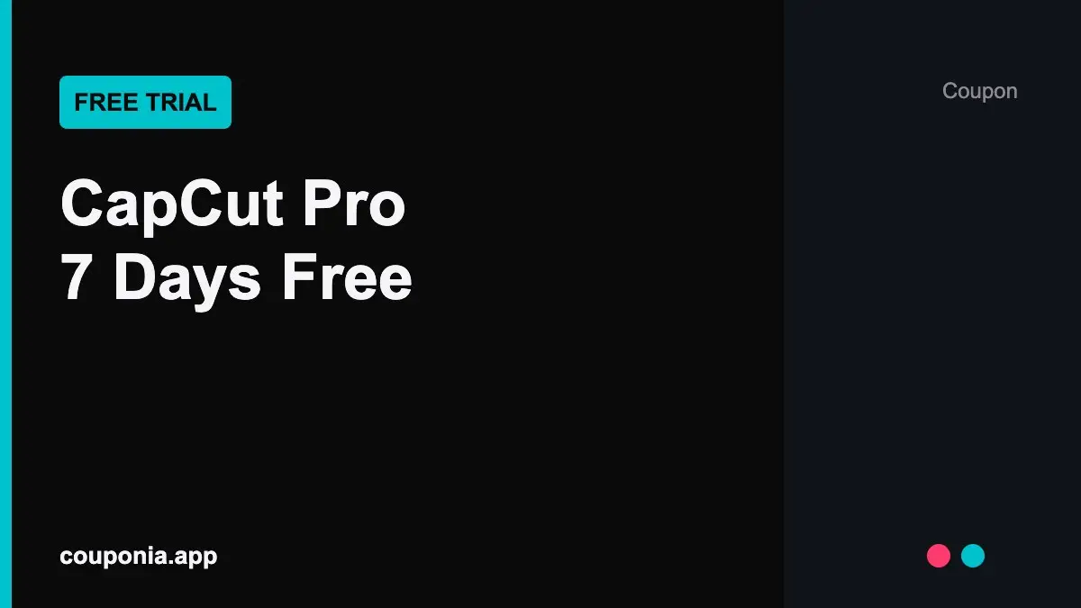 CapCut Pro free trial coupon